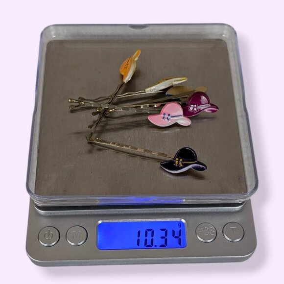 (2/$20) Colourful Hat Bobby Pin Set - Picture 4 of 4